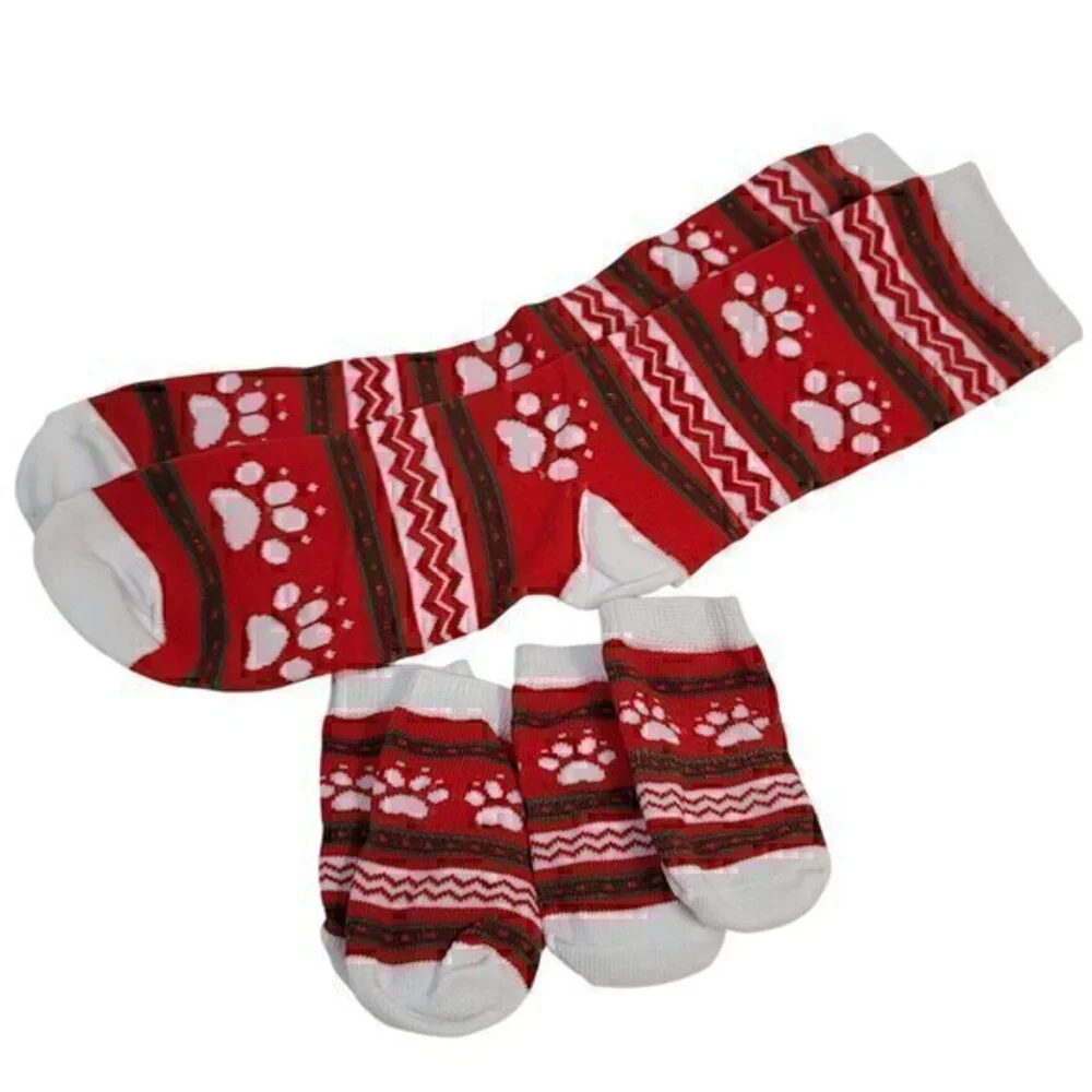 Dog and Human matching socks